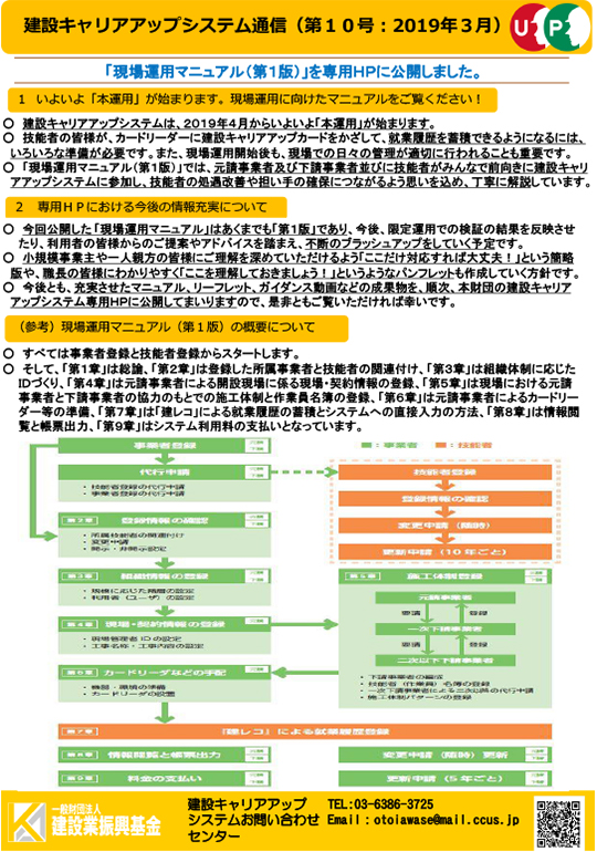 建設キャリアアップ通信10号