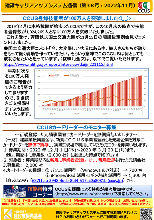 建設キャリアアップ通信38号