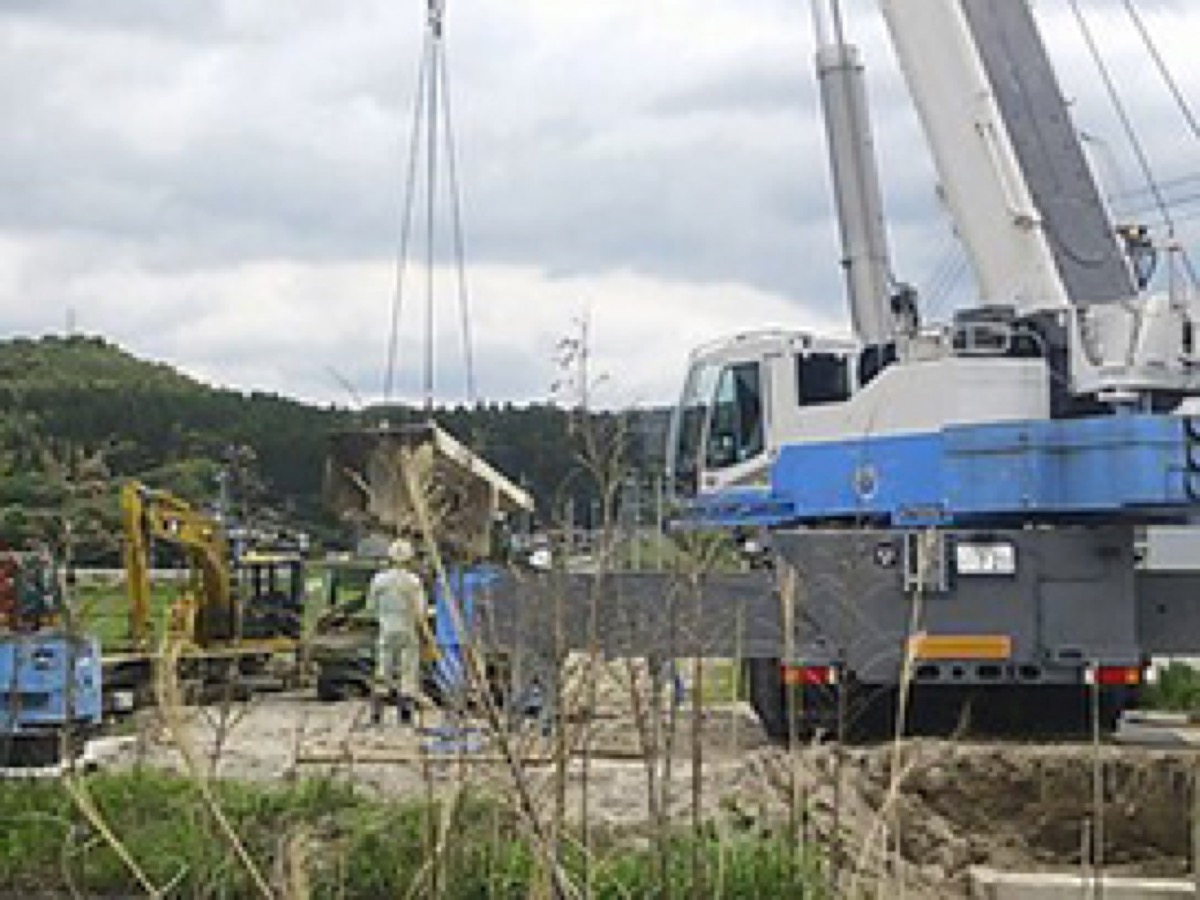 橋側部ワイヤソー切断工事