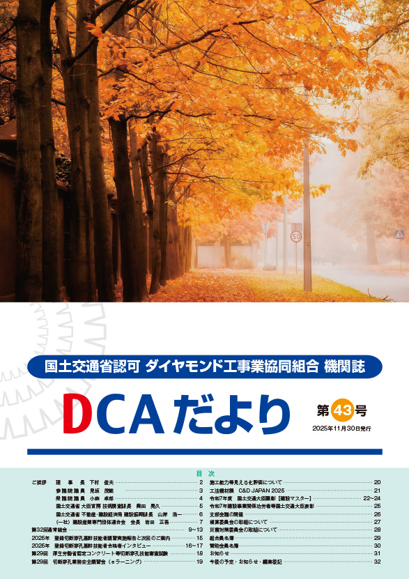 DCAだより第43号 表紙